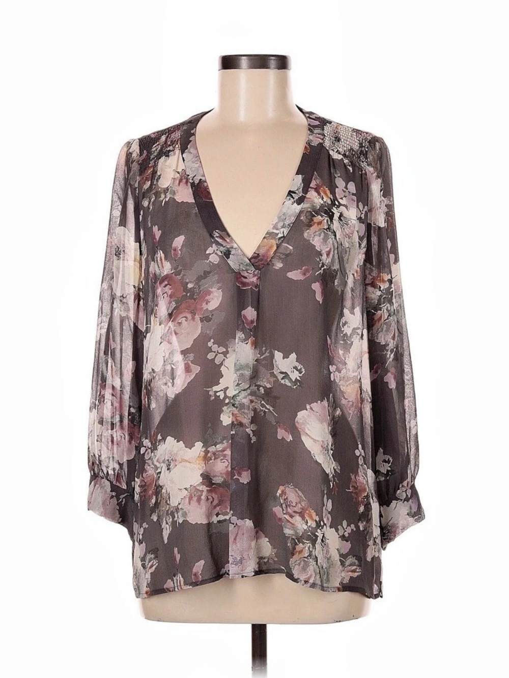 Joie floral 100% silk blouse  Medium